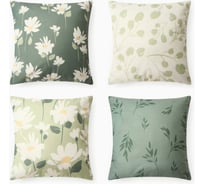 Чехол на подушку Этель Цветение 4 шт, 40*40 см, велюр 100% п/э 10702833
