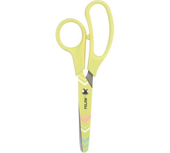 Детские ножницы 12 шт в упаковке Milan Basic Pastel Edition 13.4 см цвет жёлтый 1139550