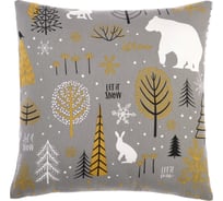 Наволочка декоративная Этель Let it snow 40x40 см, 100% хлопок 4551502