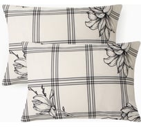 Комплект наволочек Этель Ink flowers 50x70 см, 2 шт, бязь 125 г/м2, хлопок 100% 10706947