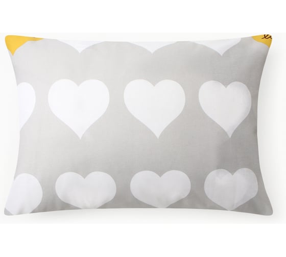 Наволочка Этель Heart 50*70 ±3 см, 100% хлопок, бязь 125 г/м² 10801816