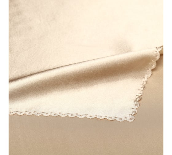 Скатерть Доляна Вeige 140x220+-3 см, 100% полиэстер 10508115