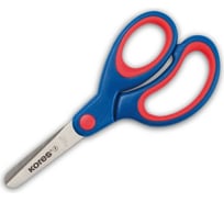 Детские ножницы 6 шт в упаковке Kores Softgrip 13 см с пластиковыми прорезиненными асимметричными ручками 178115