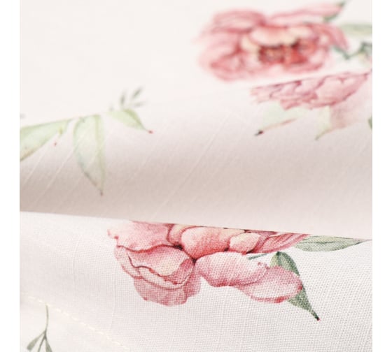 Скатерть Этель Bloom 149x180 см, 100% хлопок, репс 210 г/кв.м 10826589