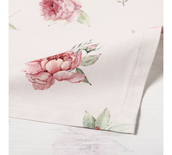 Скатерть Этель Bloom 149x220 см, 100% хлопок, репс 210 г/кв.м 10826591