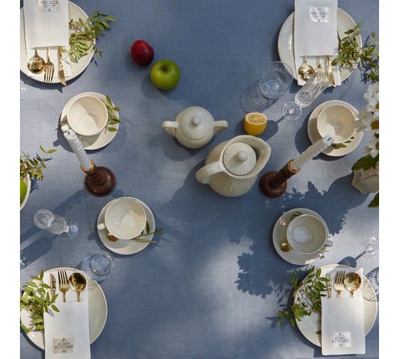 Скатерть Этель Linen collection grey 145x180 см, 100% лен 210 г/кв.м 10610034
