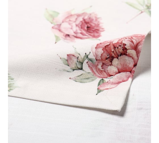 Дорожка Этель Bloom 40x149 см, 100% хлопок, репс 210 г/кв.м 10826594