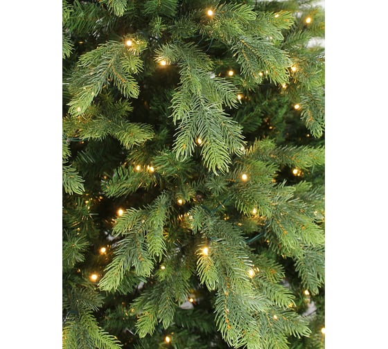 Искусственная ель BEATREES Emerald зеленая, 630 LED ламп, теплый белый цвет, 2.4 м 1050224Л