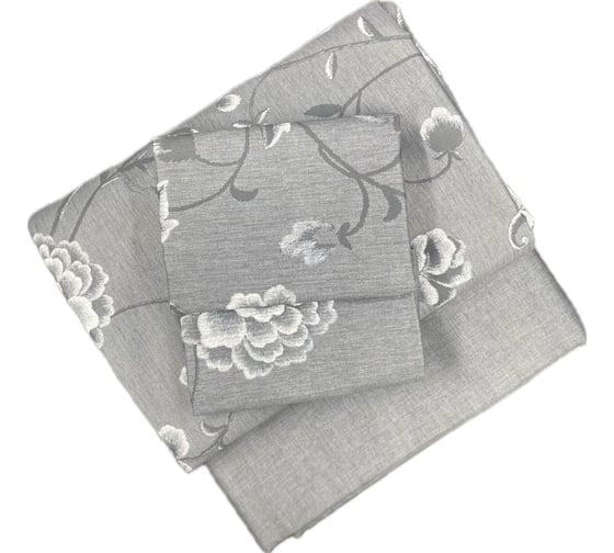 Комплект постельного белья TAC SATEN евро, VIOLETTA, антрацит 3254-06106