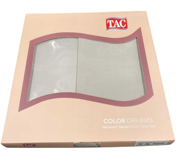 Комплект постельного белья TAC SATEN COLOR DREAMS евро, VIZON, коричневый 4632-01912