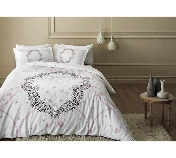 Комплект постельного белья TAC GLOW SATEN евро, MOLLY, лиловый 3529-64774