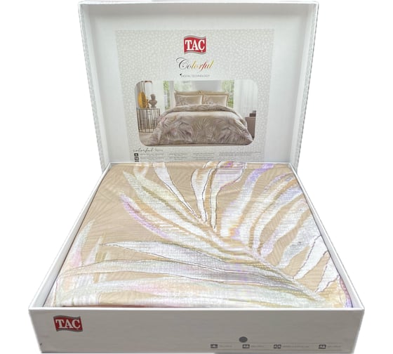 Комплект постельного белья TAC DIGITAL SATEN евро, REMY, кофе 2084-06972