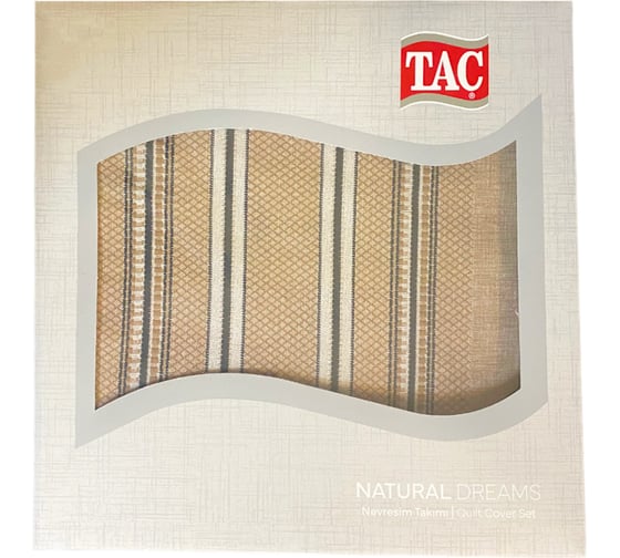 Комплект постельного белья TAC RANFORCE евро, PERLE, коричневый 4616-97026