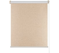Рулонная штора ПраймДекор Blackout Рогожка миниролло, бежевая, 73х170 см 8073091