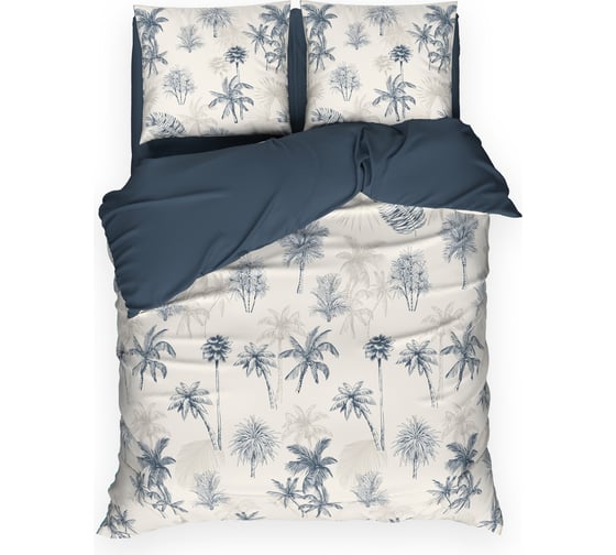 Комплект постельного белья Этель дуэт, Сalamus 143*215 см 2 шт., 220*240 см, 70*70 см 2 шт, бязь 125 г/м2, хл 10 10706956 1