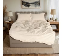 Комплект постельного белья Этель 2 спальный, Light touch 180*210 см, 220*240 см, 50*70 2 шт, белый, 130 гр/м2, 100% хлопок 10831062
