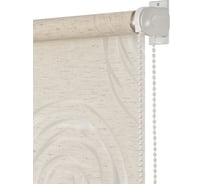 Рулонная штора ПраймДекор Вереница миниролло, лен, 83х170 см 23083072