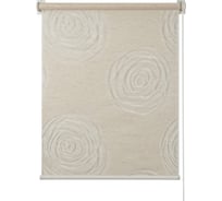 Рулонная штора ПраймДекор Вереница миниролло, лен, 43х170 см 23043072