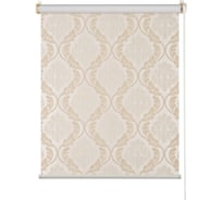 Рулонная штора ПраймДекор Blackout Дамаск миниролло, бежевый, 73х170 см 23073002