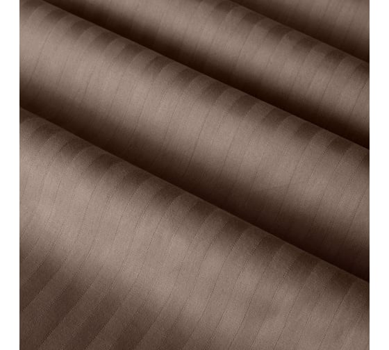Комплект постельного белья Verossa 2,0 спальный, Страйп 120 гр/м2, Taupe с наволочками 70/70 927033