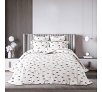 Комплект постельного белья Волшебная Ночь Евро Поплин 110 г/кв.м Ski track с наволочками 50х70 см 796837