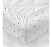 Простыня Облачко 60/120 Перкаль 120 гр/м2, для комплекта постельного белья Brown dots с наволочками 776422