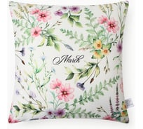 Подушка Этель March, 40х40 см, 100% п/э, велюр 10781881