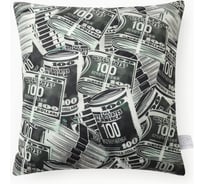 Подушка Этель декоративная Money 40x40 см, велюр, 100% п/э 10805397