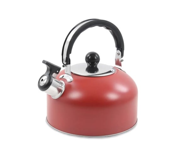 Чайник HOME ELEMENT HE-WK1602 красный матовый со свистком 38639 1