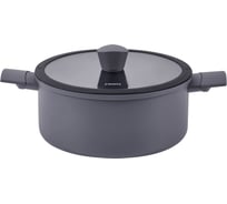 Кастрюля MAUNFELD ASTRID кованый алюминий, стеклянная крышка, 20 см, 3 л MF20ASTR1CR