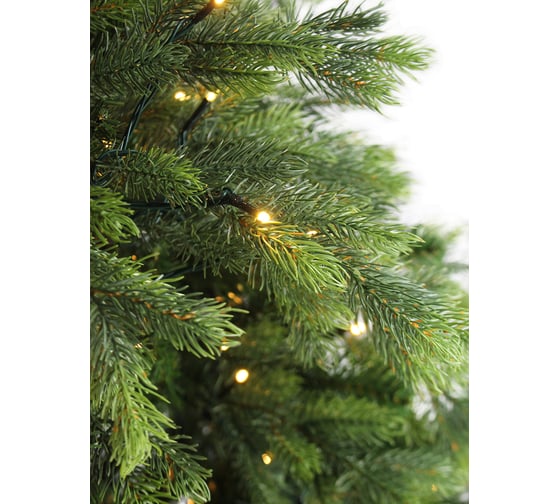 Искусственная ель BEATREES Emerald зеленая, 450 LED ламп, теплый белый цвет, 2.1 м 1050221Л