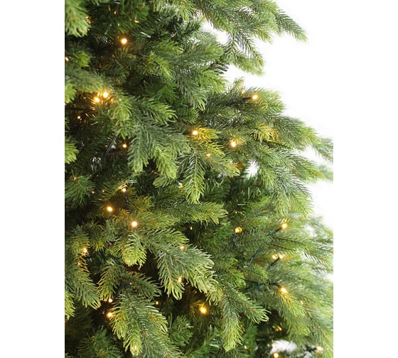 Искусственная ель BEATREES Emerald зеленая, 450 LED ламп, теплый белый цвет, 2.1 м 1050221Л