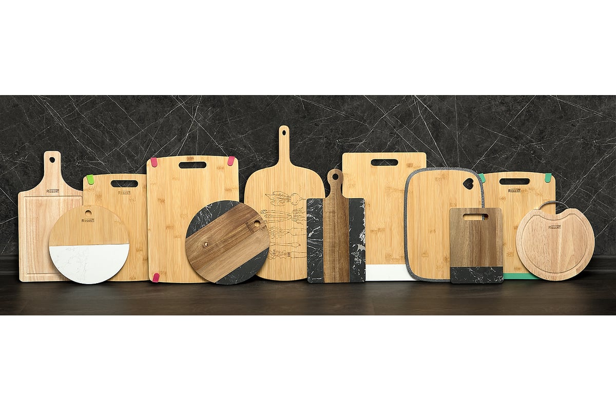 Доска разделочная с силиконовыми вставками Regent inox 33x25x1.5 см ...