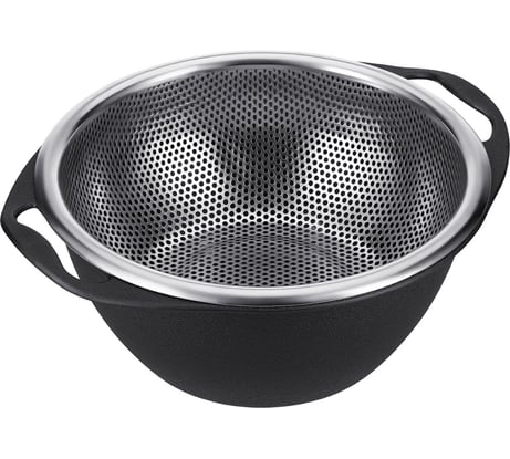 Набор Regent inox 2 предмета, дуршлаг, миска с ручками 22 см Linea PRONTO 93-PRO-37-22