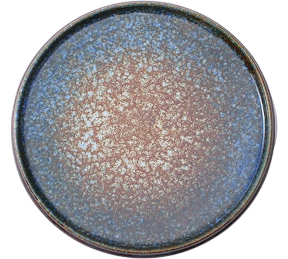 Тарелка Homium Ocean, диаметр 19 см, синий/коричневый ceramic02