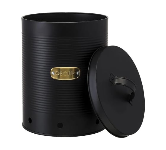 Банка для хранения овощей Smart Solutions Irmel, 6 л, графит SS0000218