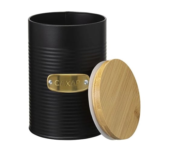 Банка для хранения сахара Smart Solutions Irmel, 1.3 л, графит SS0000176