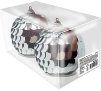 Набор шаров B&H Чeшуйки, серебро, 2 шт. BH1595-S