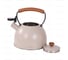 Чайник Willmark WTK-3694SS 2.8 л, со свистком, с крышкой, ручка из дуба, техн. Easy spout open, кремово-белый 2001456 4