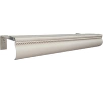 Карниз для штор АЛКОМ-М двухрядный, алюминиевый, 250 см, АМ 031 Пмн белый глянец (серебро) АМ 031-4