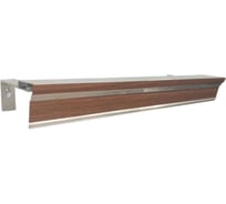 Карниз для штор АЛКОМ-М двухрядный, алюминиевый, 250 см, АМ 010 орех золотой АМ 010-20