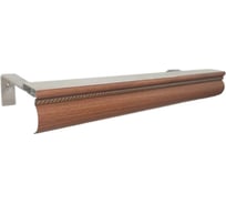 Карниз для штор АЛКОМ-М двухрядный, алюминиевый, 175 см, АМ 031 Пмн орех золотой АМ 031-14