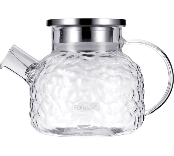Чайник заварочный стеклянный Regent inox 1 л, c ситечком Linea FRANCO 93-FR-TEA-15-1000