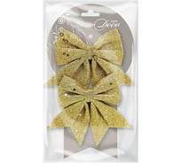 Набор бантов глиттерных B&H золото, 2 шт. BH1672-G