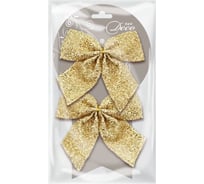 Набор бантов B&H "Блеск", золото, 2 шт. BH1841-G