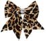 Банты тканевые B&H "Animal print - 2", коричневый, 2 шт. BH1852 2