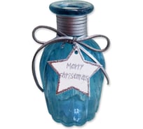 Ваза декоративная B&H "Merry Christmas", синий BH1712-BL