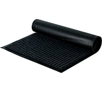 Влаговпитывающий ворсовый ребристый коврик OfficeClean 40х60 см, черный 285748