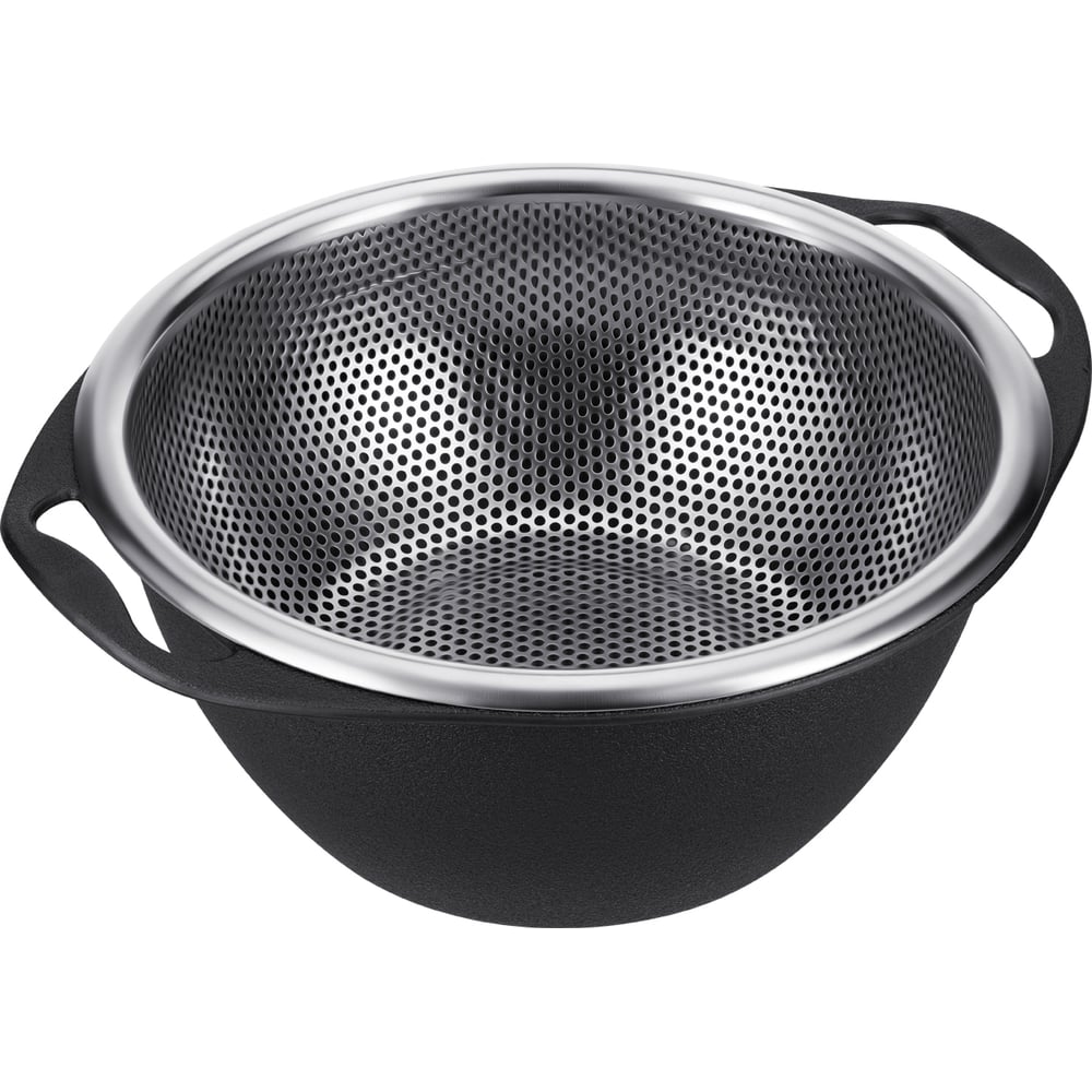 Набор Regent inox 2 предмета, дуршлаг, миска с ручками, 19 см Linea ...