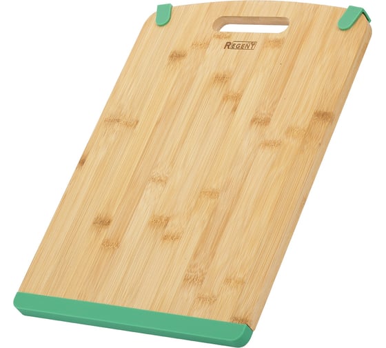 Разделочная доска Regent inox Linea Bamboo с силиконовыми вставками 39x28x1,5 см 93-BM-4-03.3 1